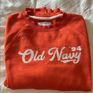 Old Navy Vibrant Orange Crewneck